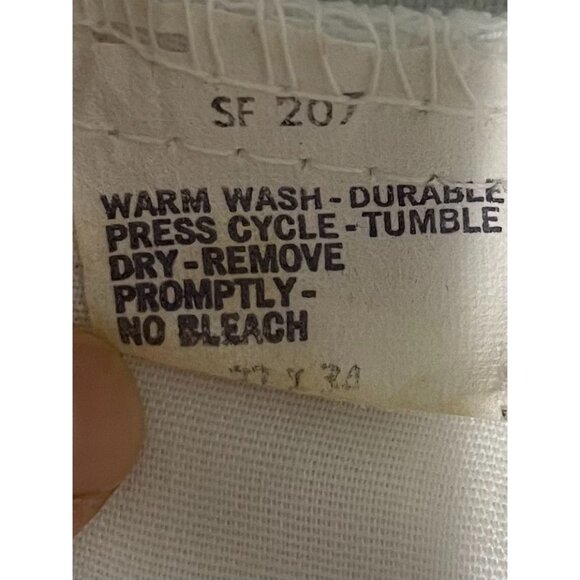 Levis Sta-Prest White Straight Leg Mens Pants Durable Cotton Blend Size 30x33 - Picture 7 of 11